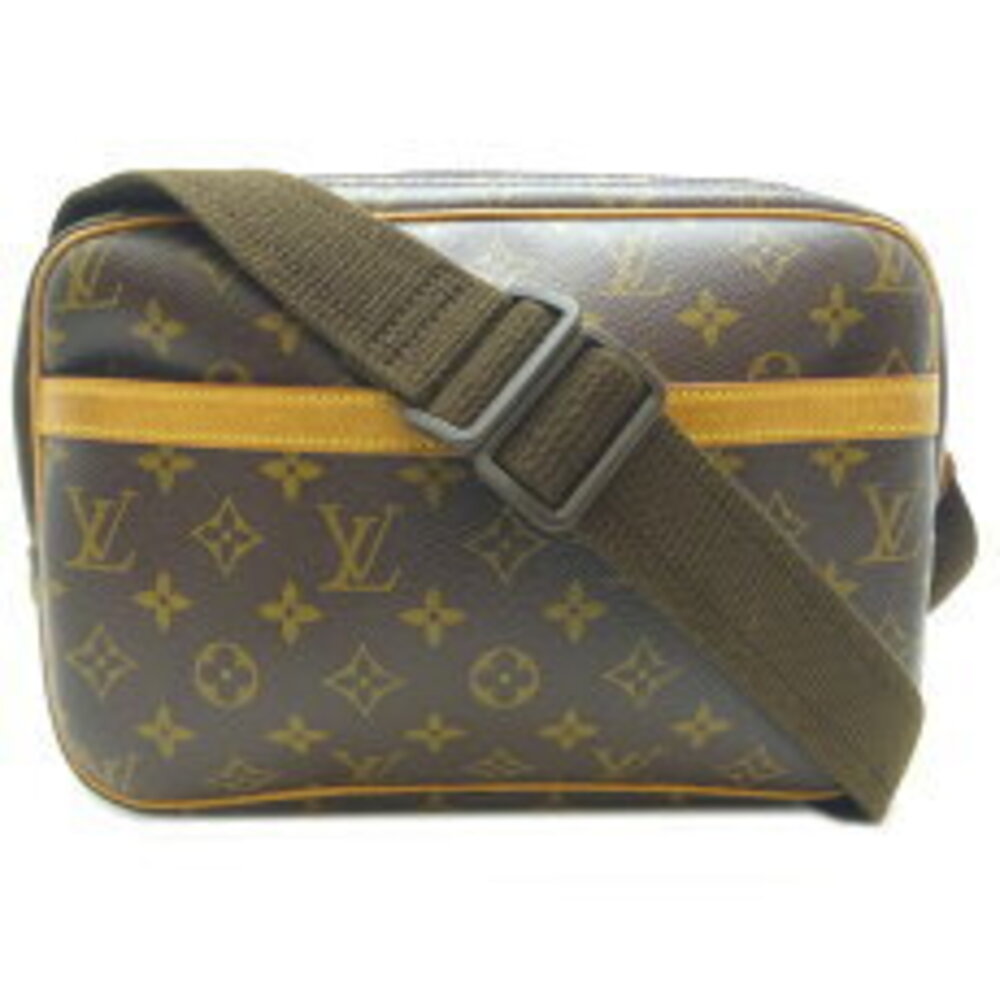 Louis Vuitton Reporter Shoulder Bag Monogram Ebene Brown